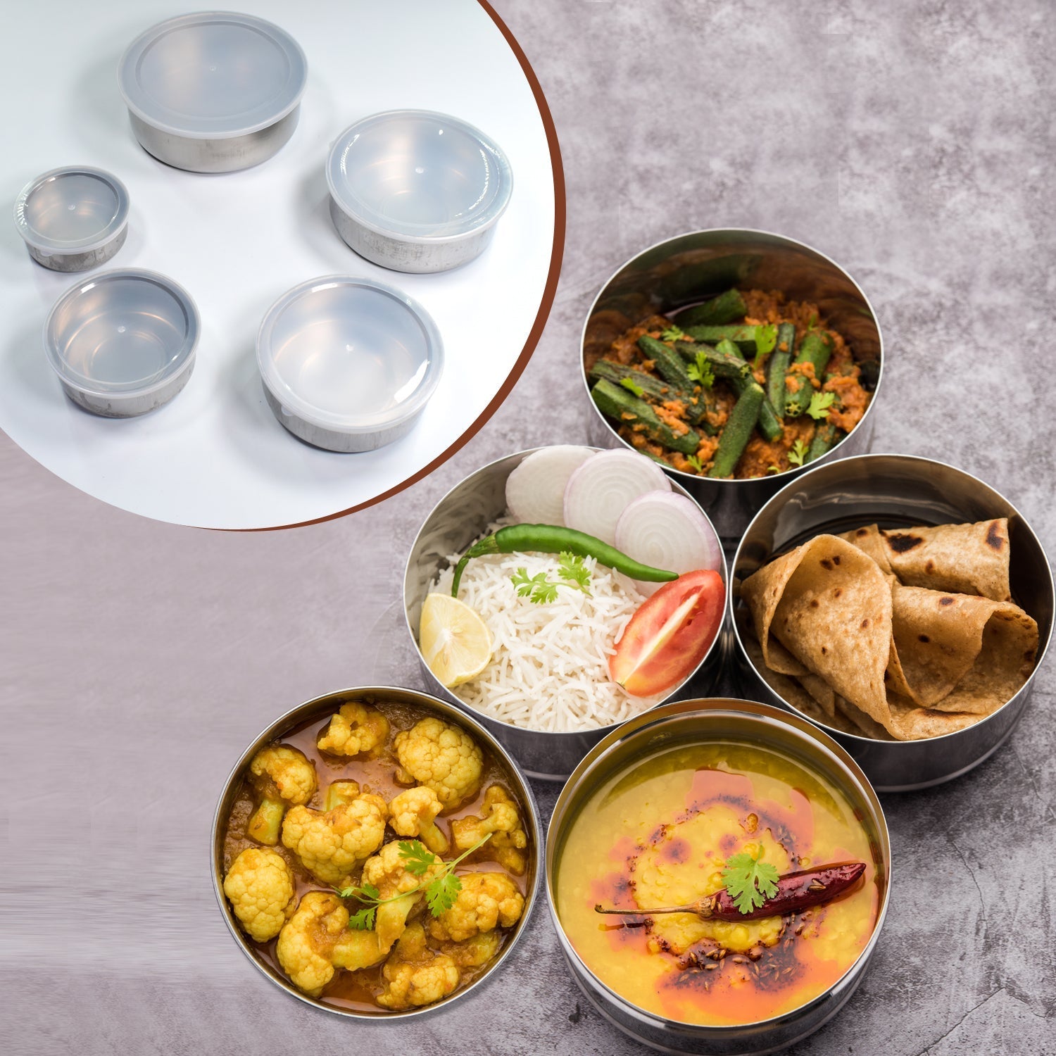 Airtight and leak-proof stainless steel food box Airtight and leak-proof stainless steel food box